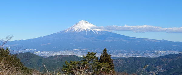 浜石岳からの富士山　へ