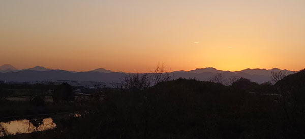 高麗川夕景　へ