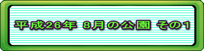 平成26年 8月の公園 その１