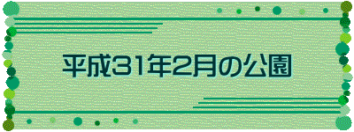 平成31年2月の公園