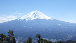 河口湖からの富士山　へ